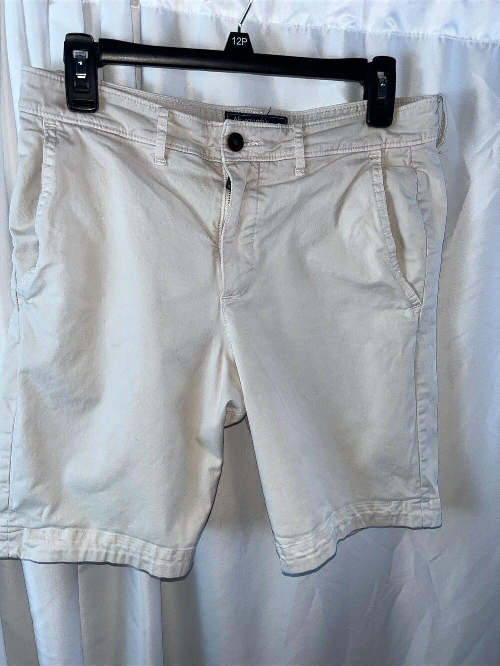 Abercrombie & Fitch Men’s Light Khaki Chino Shorts Size 30 Casual Summer Beach